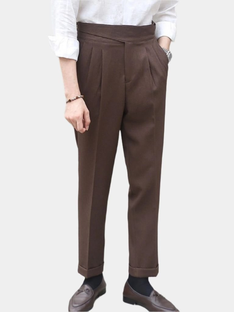 Pantalon Élégant en Velours Côtelé