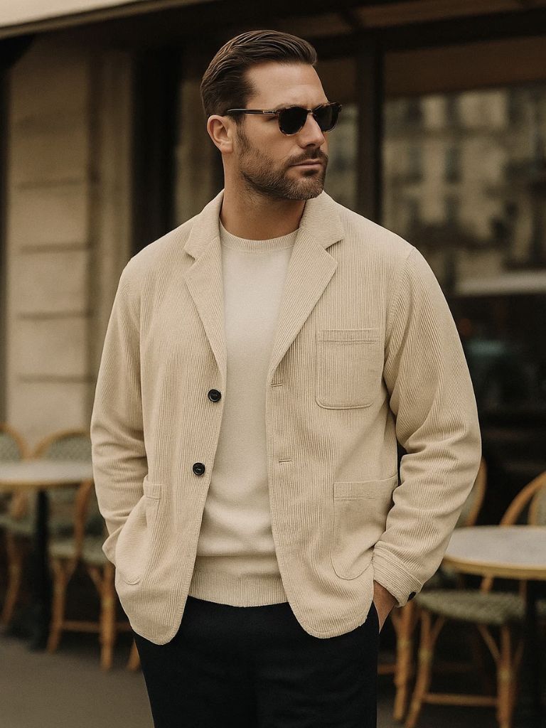 Blazer Velours Côtelé Homme