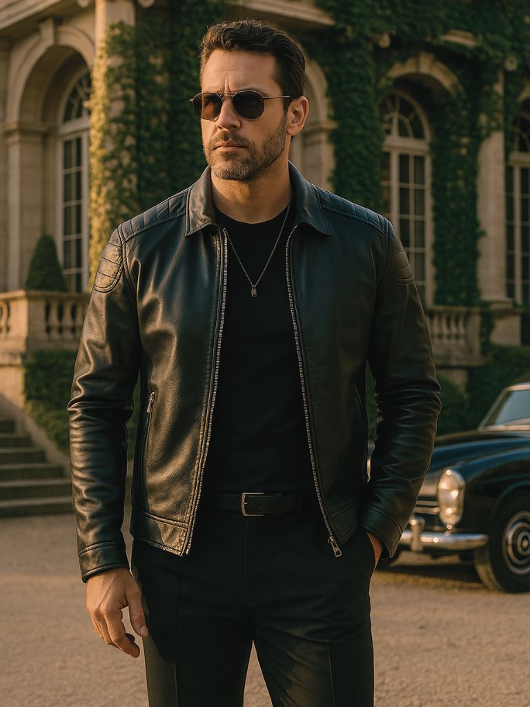 Veste Homme Col Structuré