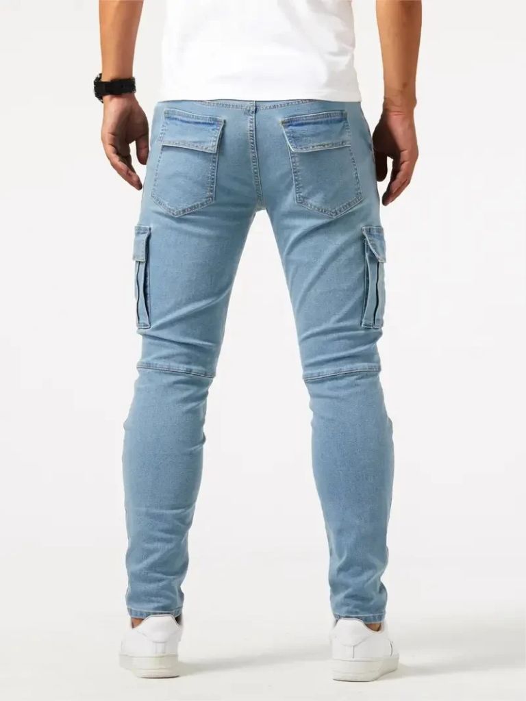 Pantalon Cargo en Denim