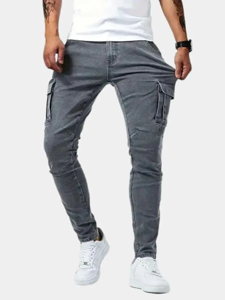 Pantalon Cargo en Denim