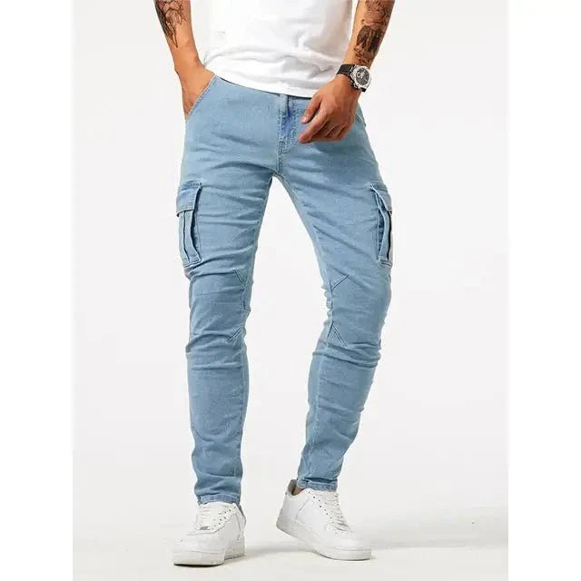 Pantalon Cargo en Denim