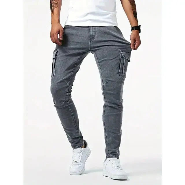 Pantalon Cargo en Denim