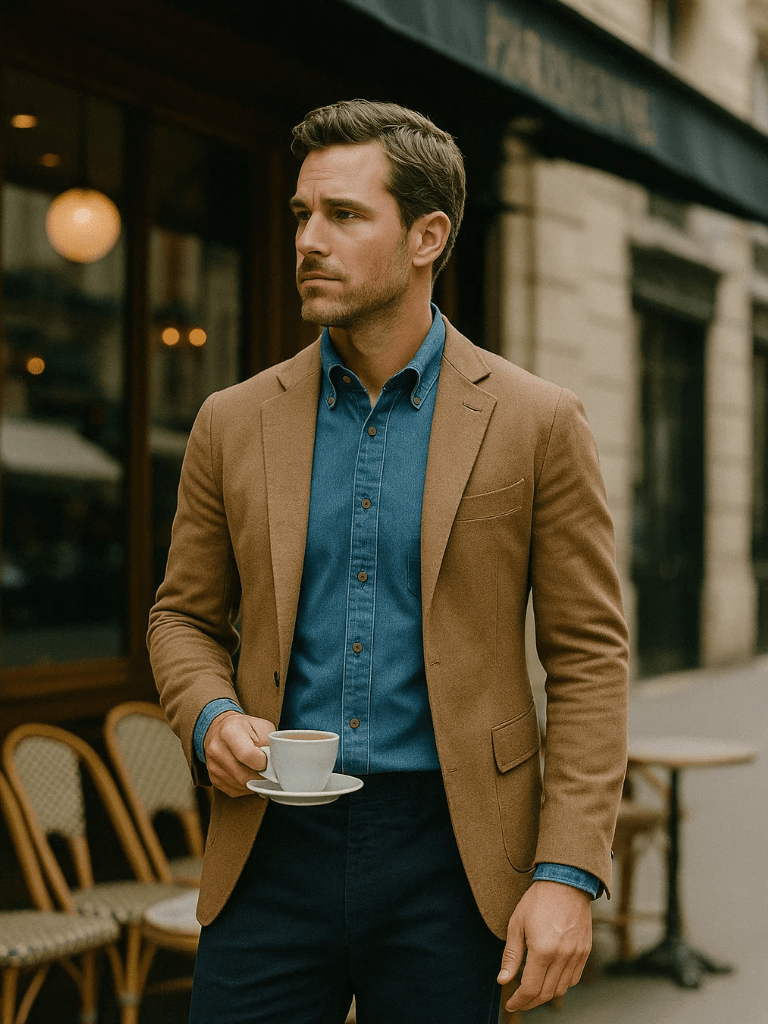 Chemise élégante en denim