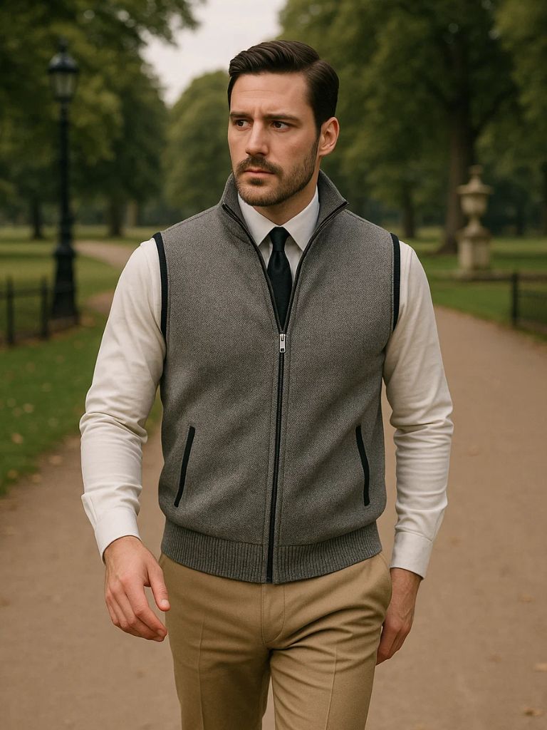Gilet Zippé Élégant