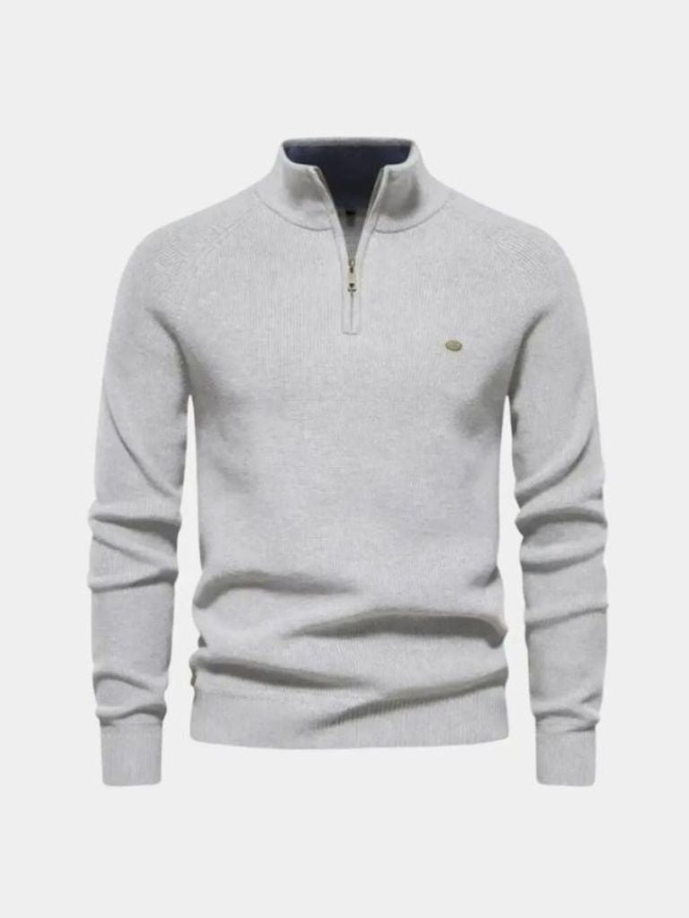 Pull Élégant à Quart de Zip