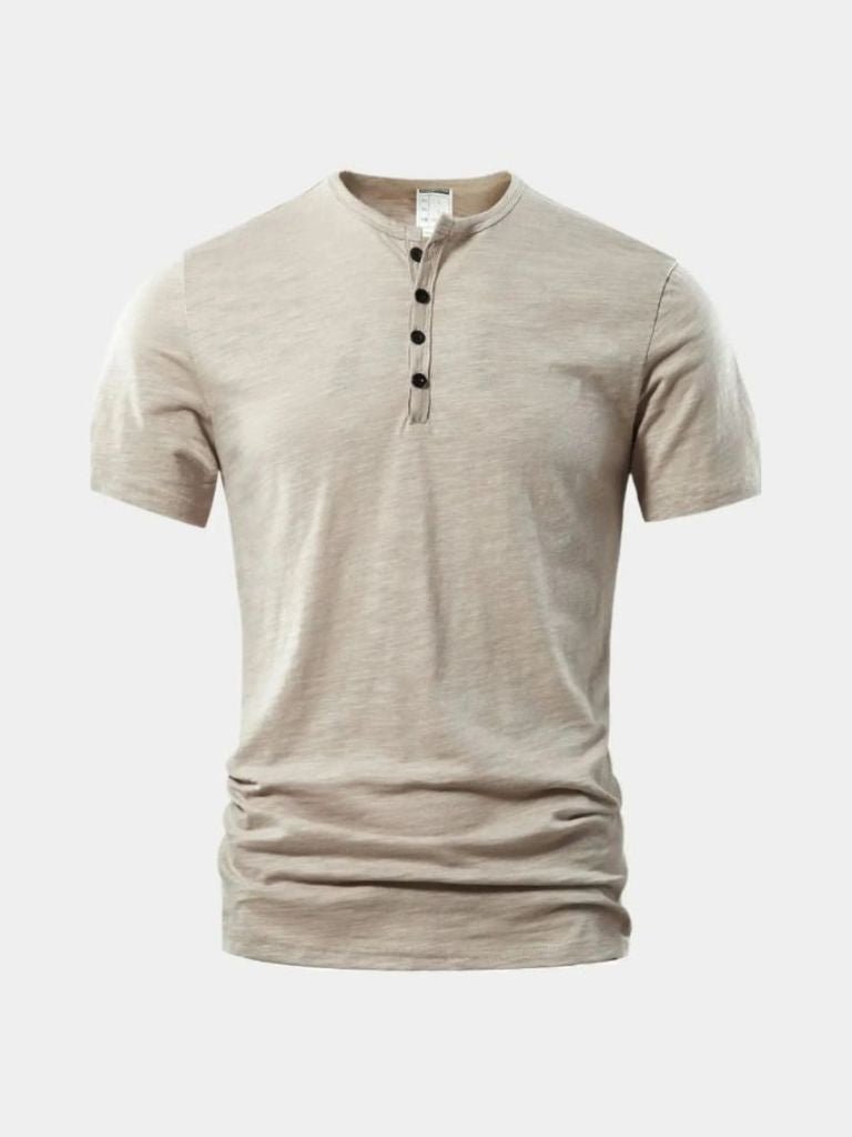 T-shirt Henley essentiel casual