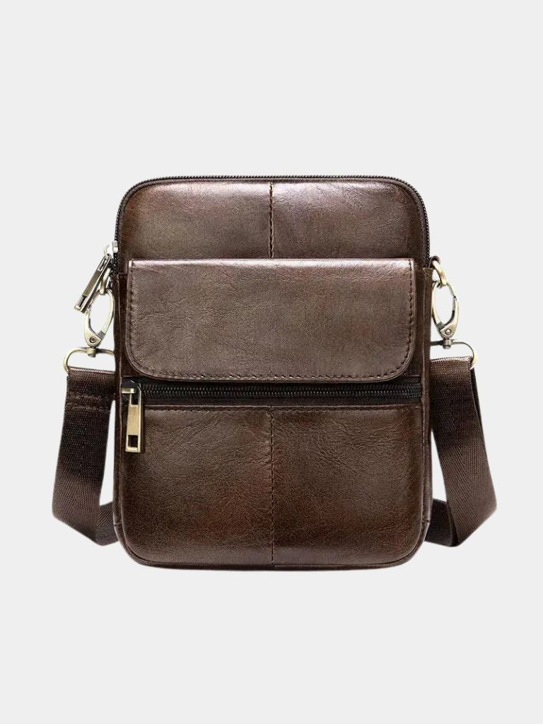 Sacoche en cuir essentielle à bandoulière