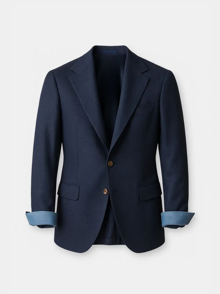 Blazer nautique essentiel en seersucker