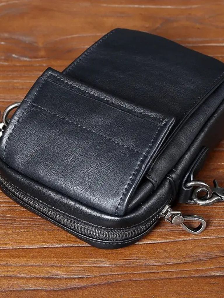 Sacoche en cuir essentielle petite taille