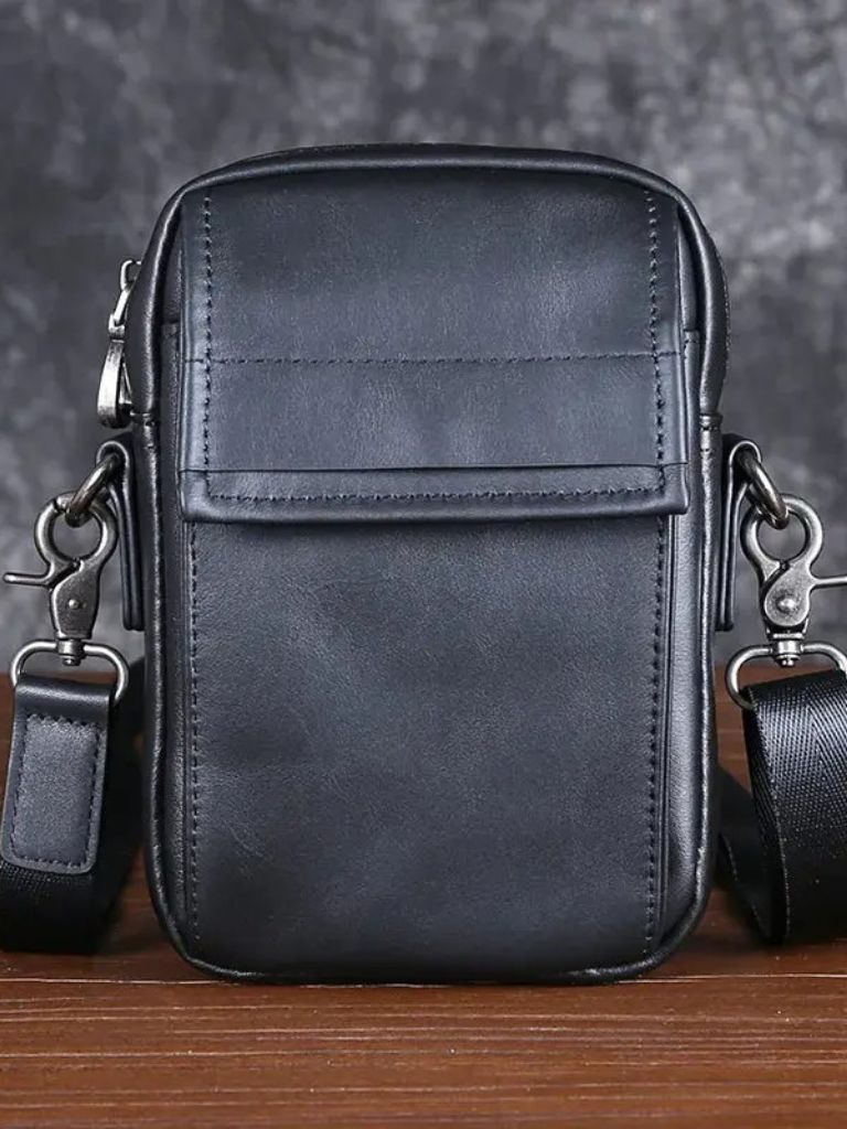 Sacoche en cuir essentielle petite taille