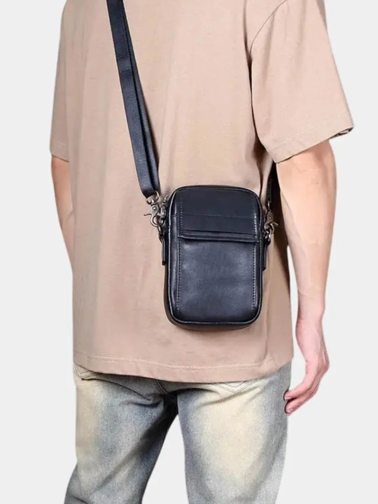 Sacoche en cuir essentielle petite taille