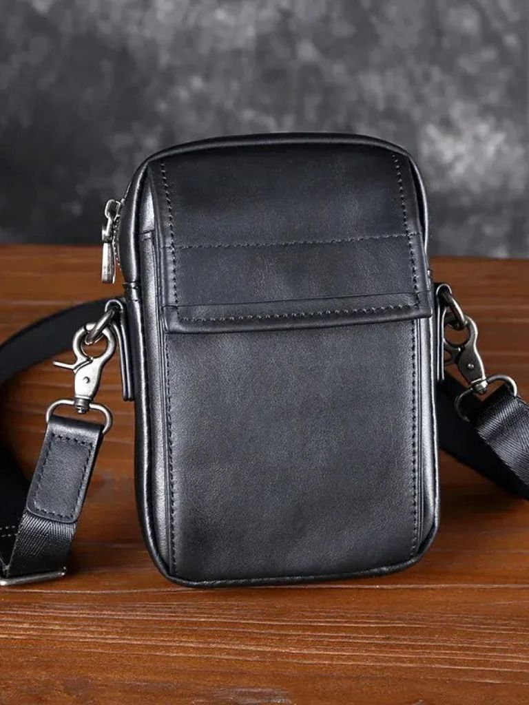 Sacoche en cuir essentielle petite taille