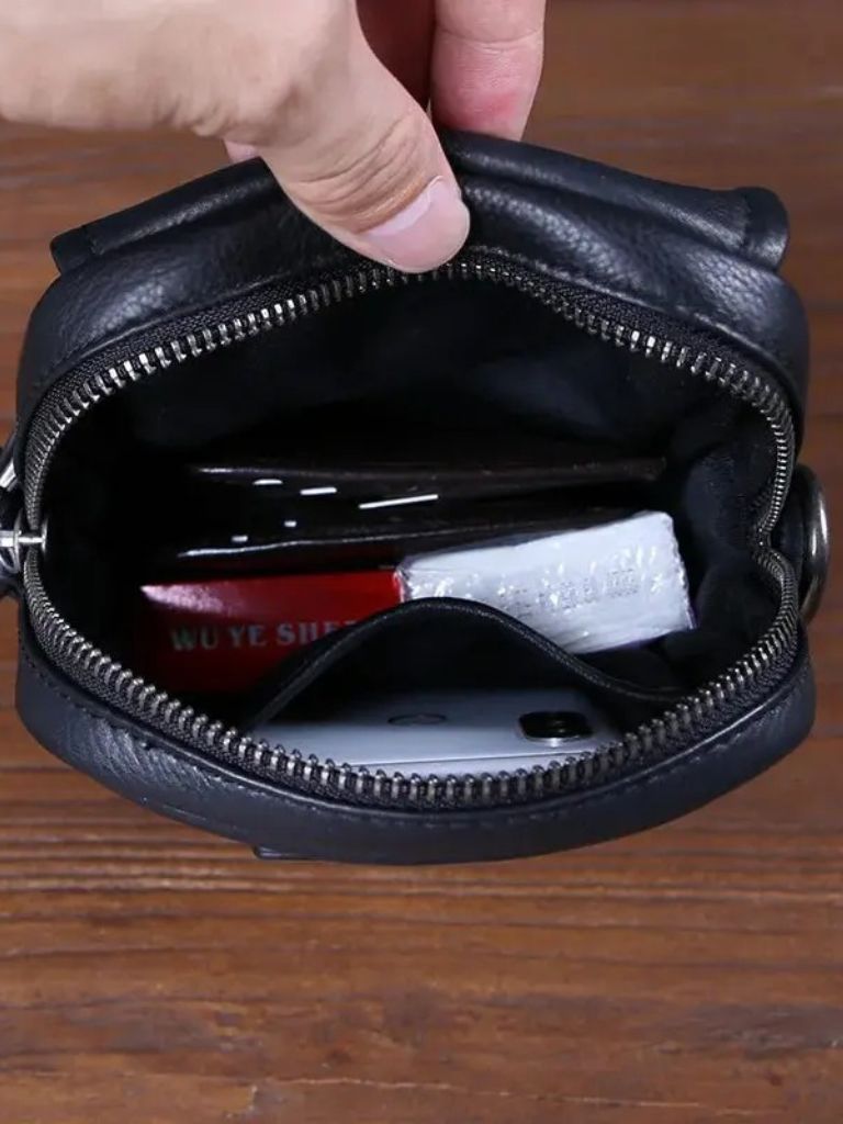 Sacoche en cuir essentielle petite taille