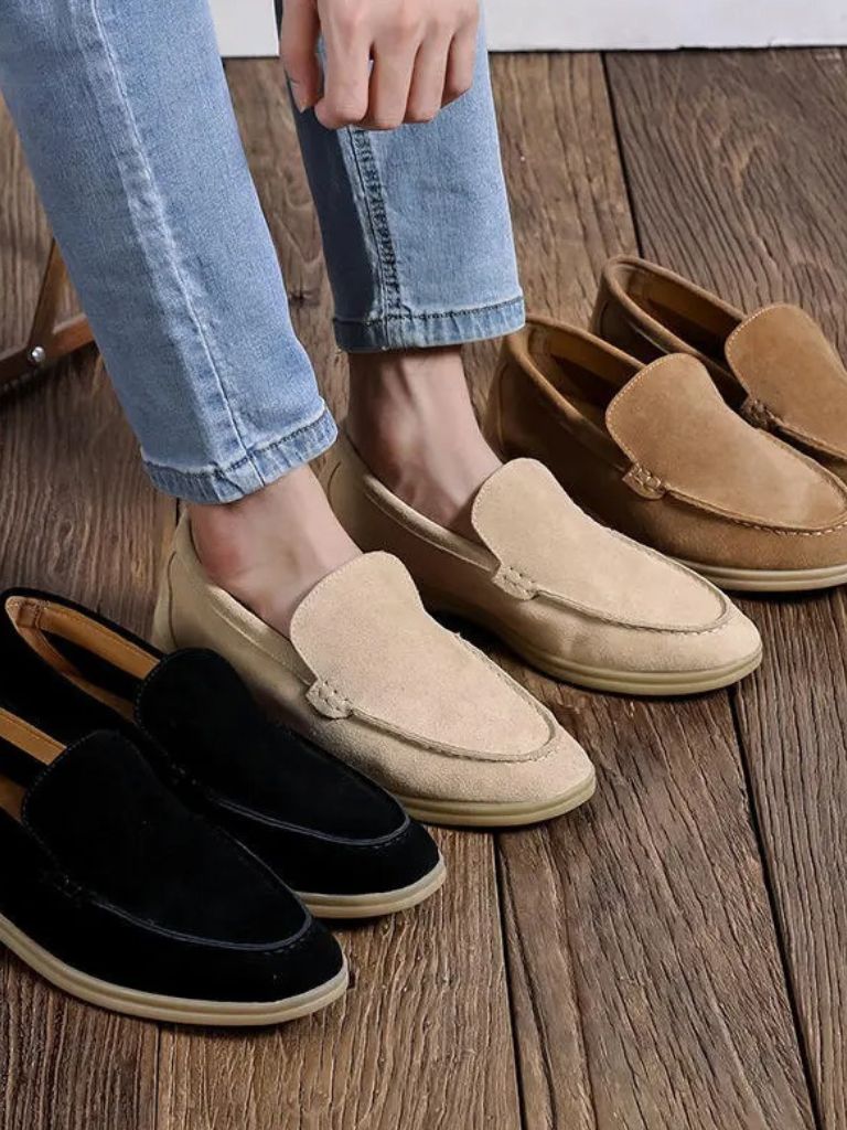 Mocassins en daim essentiels