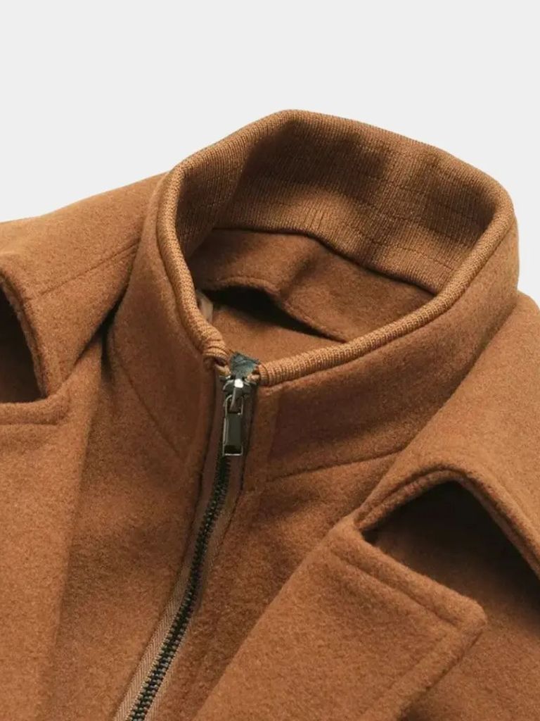Manteau Essentiel en Laine Mélangée