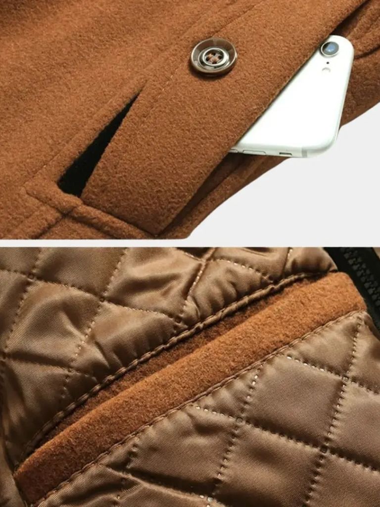Manteau Essentiel en Laine Mélangée
