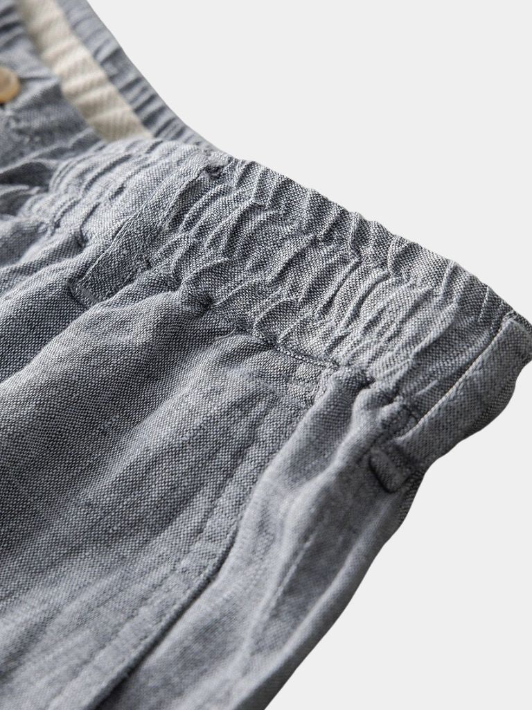 Short Gris Mariner en lin