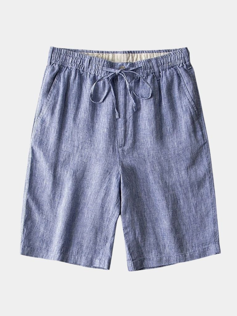 Short Gris Mariner en lin