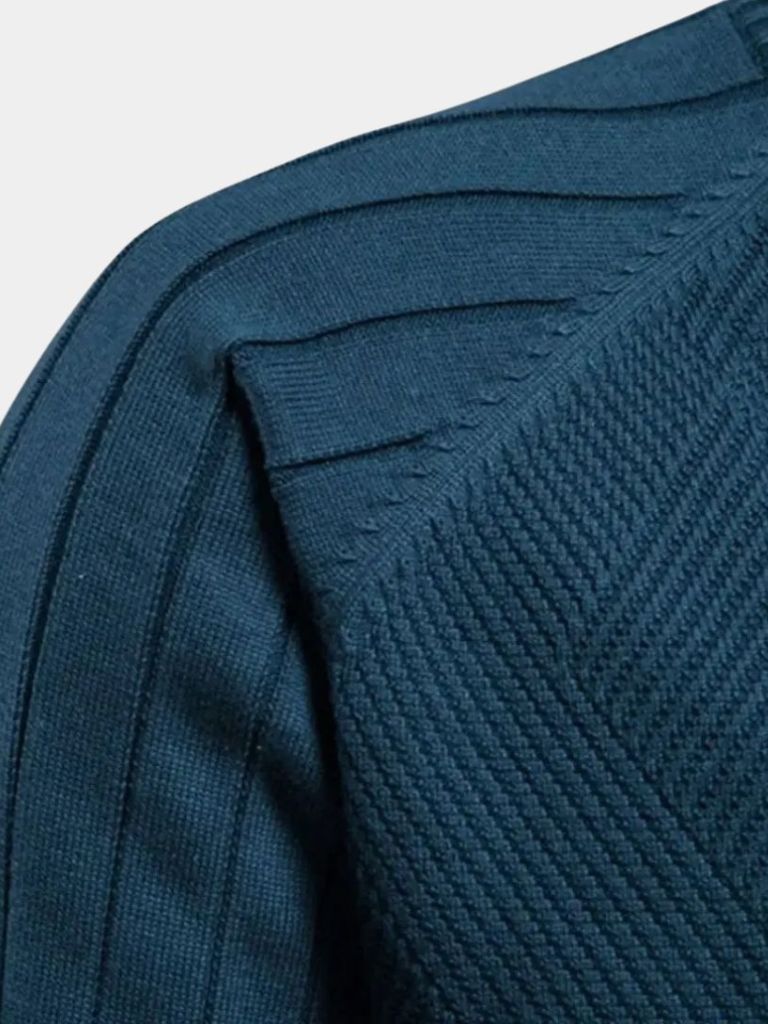 Cardigan Zippé Jacquard Uni