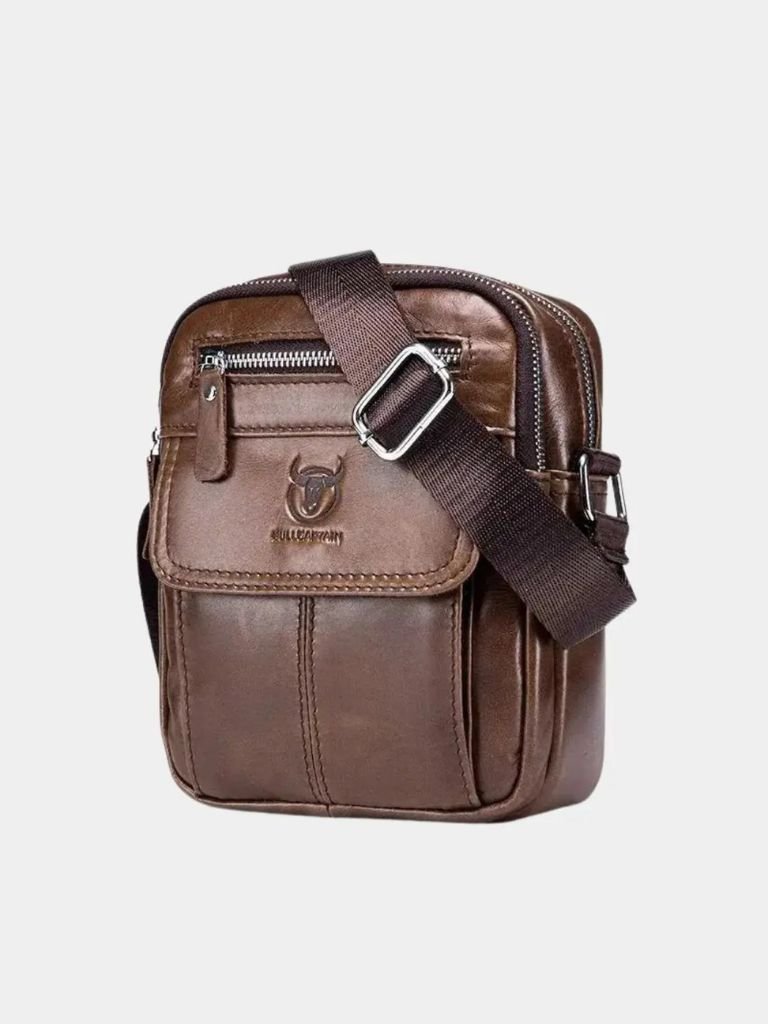 Sacoche messager en cuir