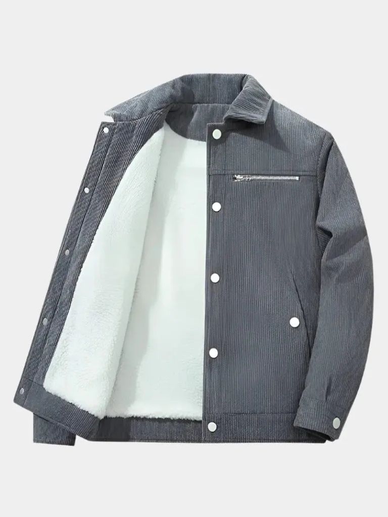 Veste Velours Sherpa Minimaliste