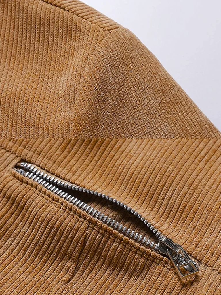 Veste Velours Sherpa Minimaliste