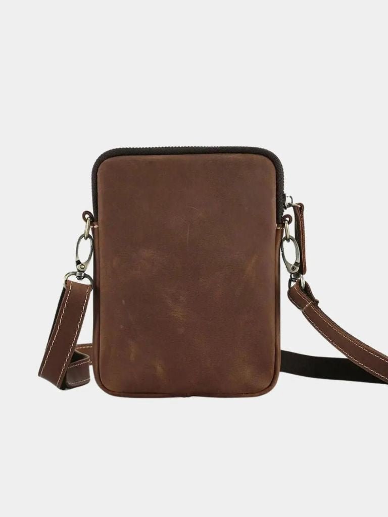 Sacoche en cuir minimaliste bandoulière