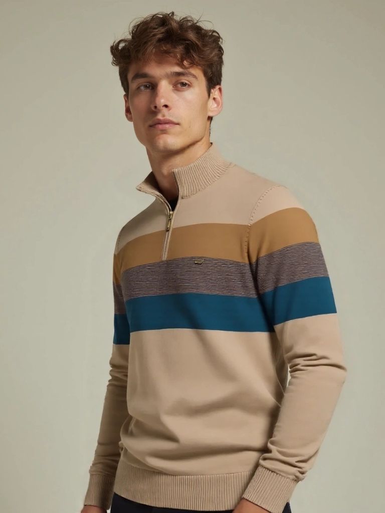 Pull Minimaliste à Col Montant