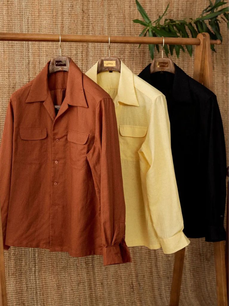 Chemise minimaliste à manches longues