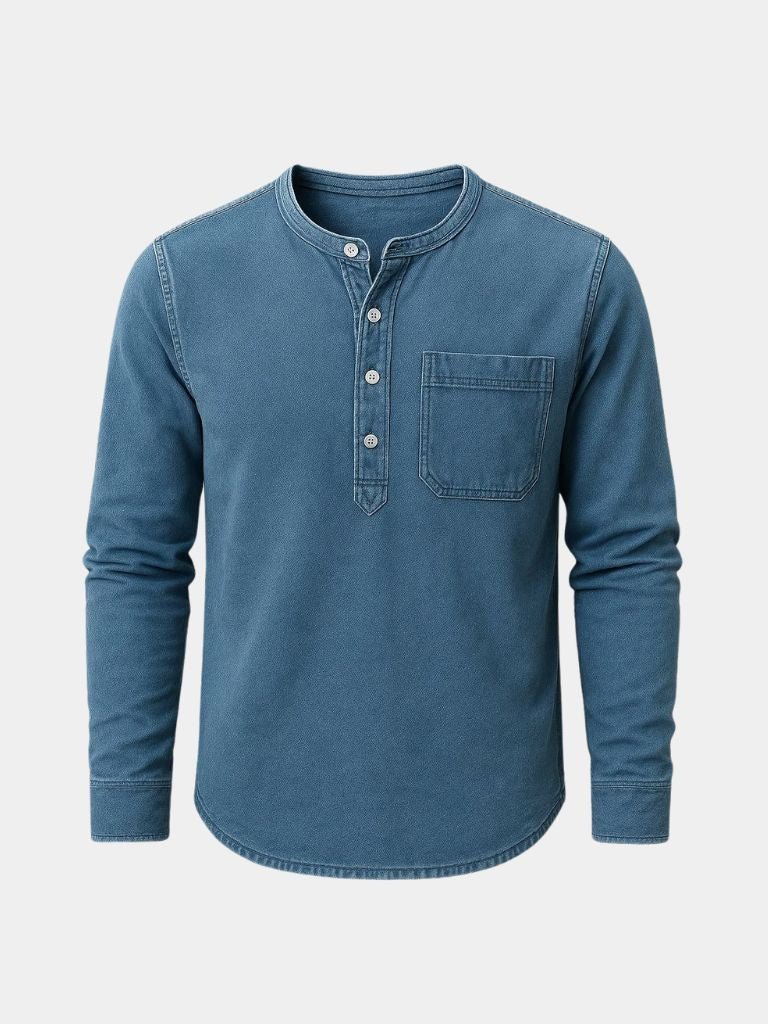 Chemise Henley Nash à manches longues