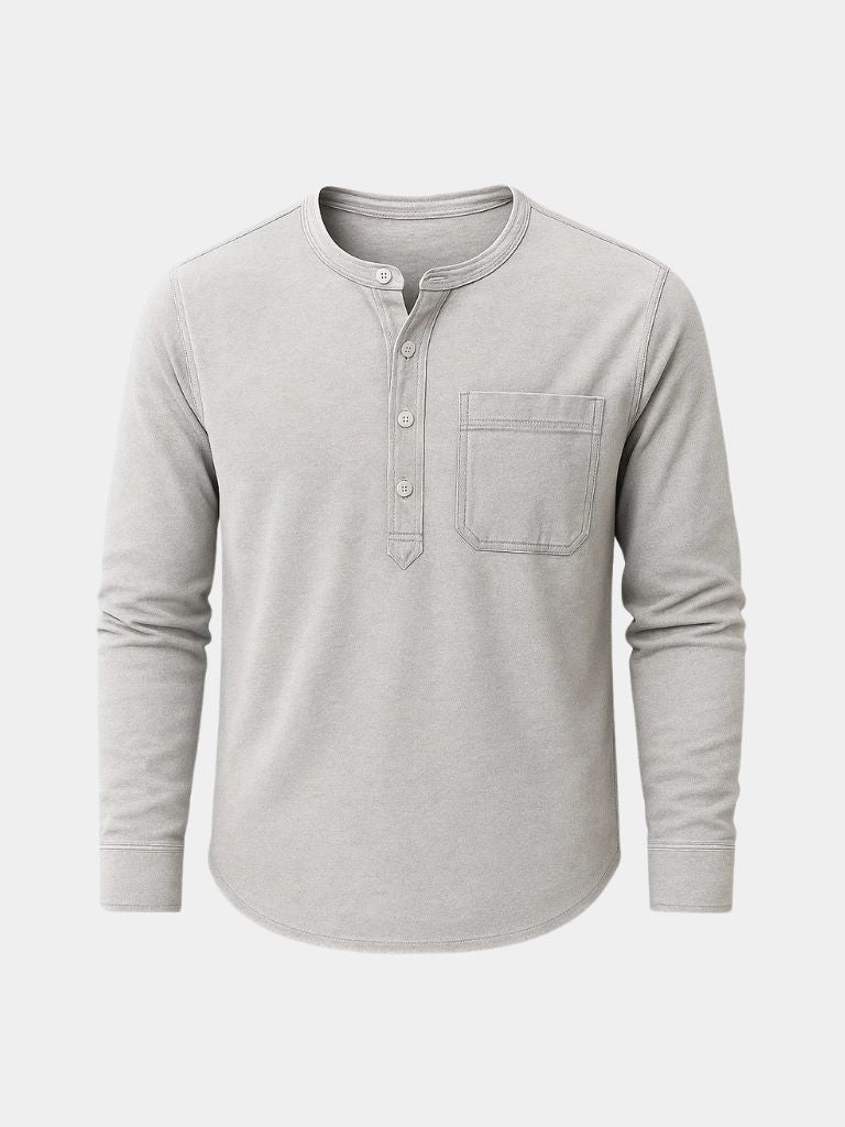Chemise Henley Nash à manches longues