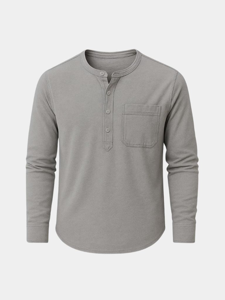 Chemise Henley Nash à manches longues