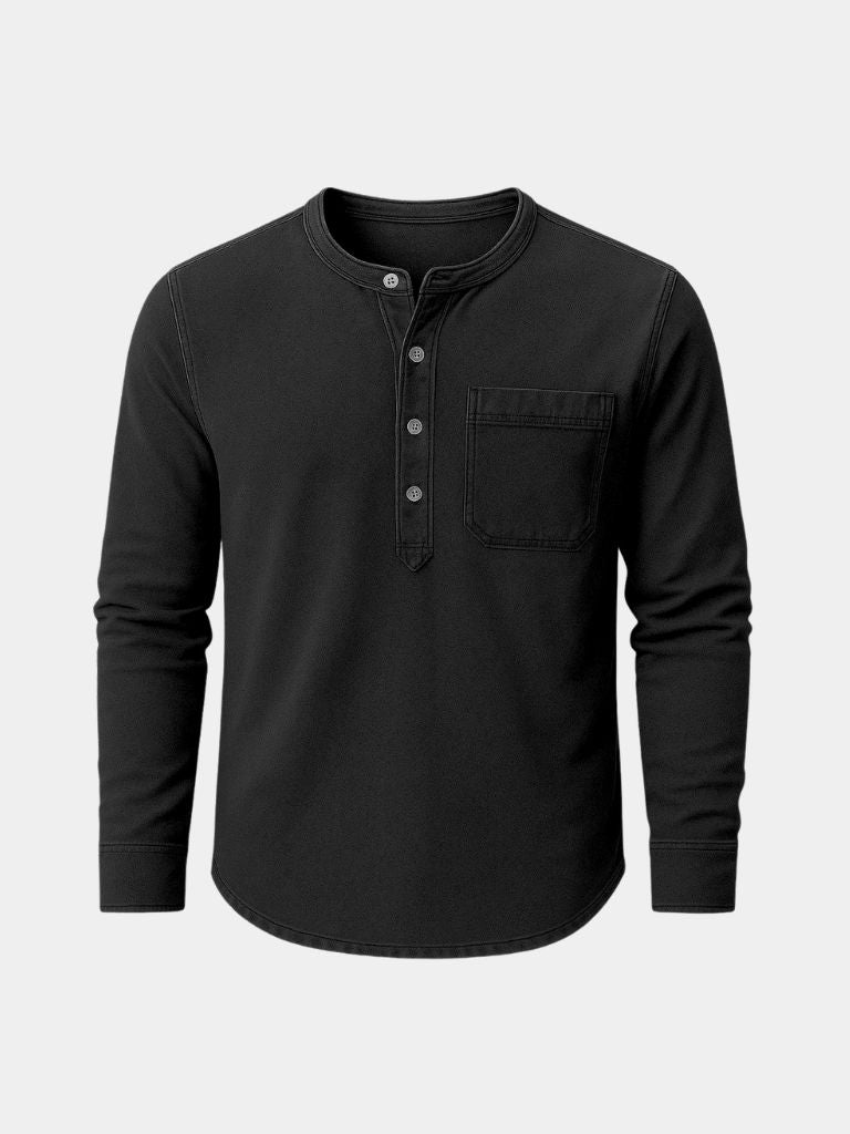 Chemise Henley Nash à manches longues