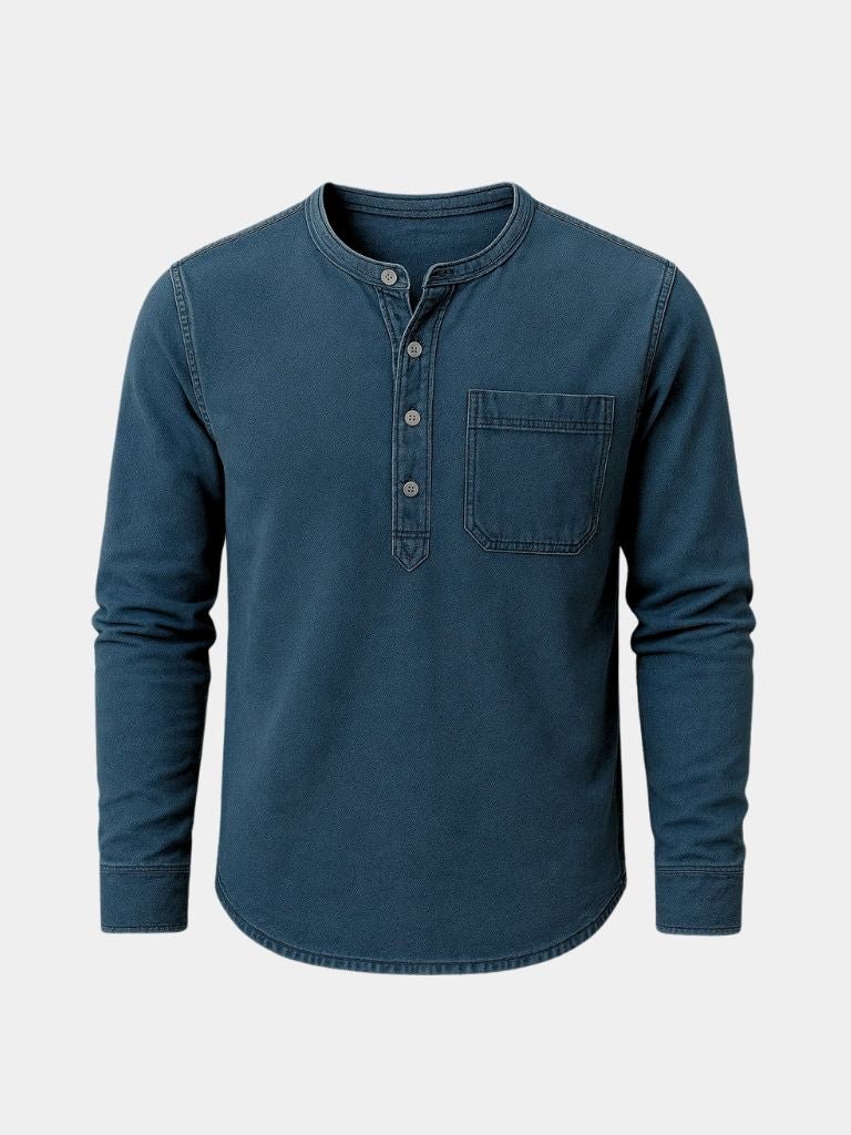 Chemise Henley Nash à manches longues