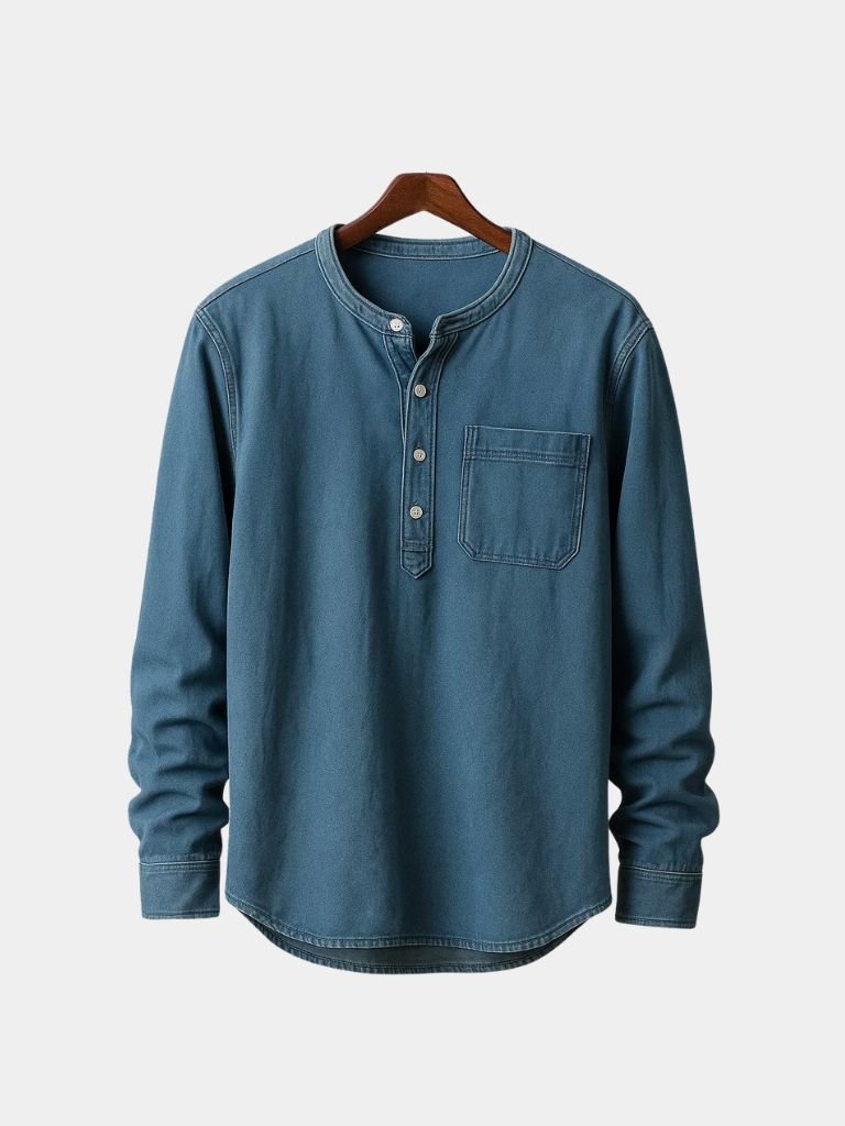 Chemise Henley Nash à manches longues