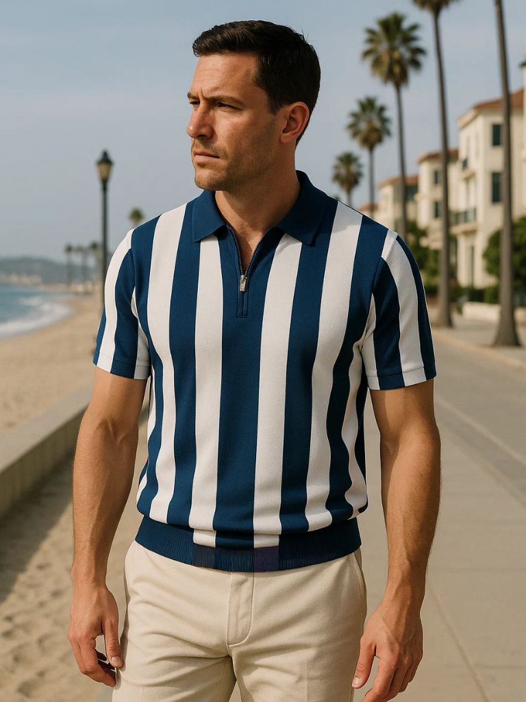 Polo Navy Stripe