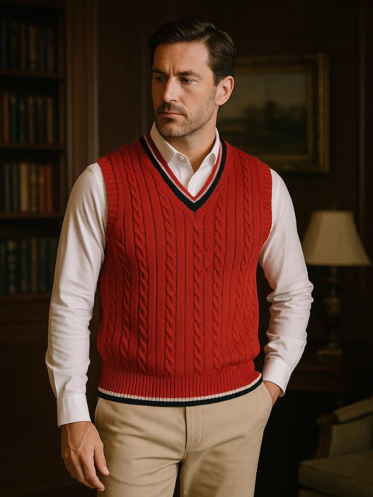 Gilet Maille Old Money Essentiel