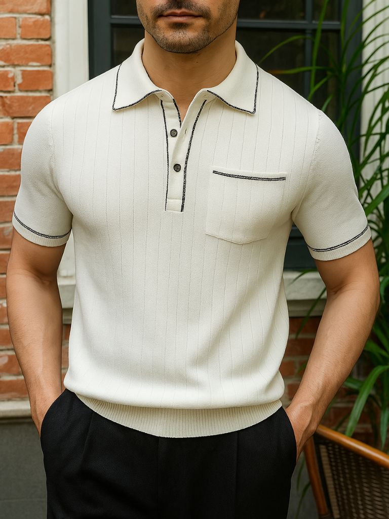 Polo tricoté Old Money