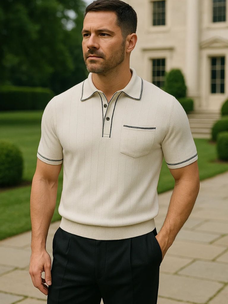 Polo tricoté Old Money