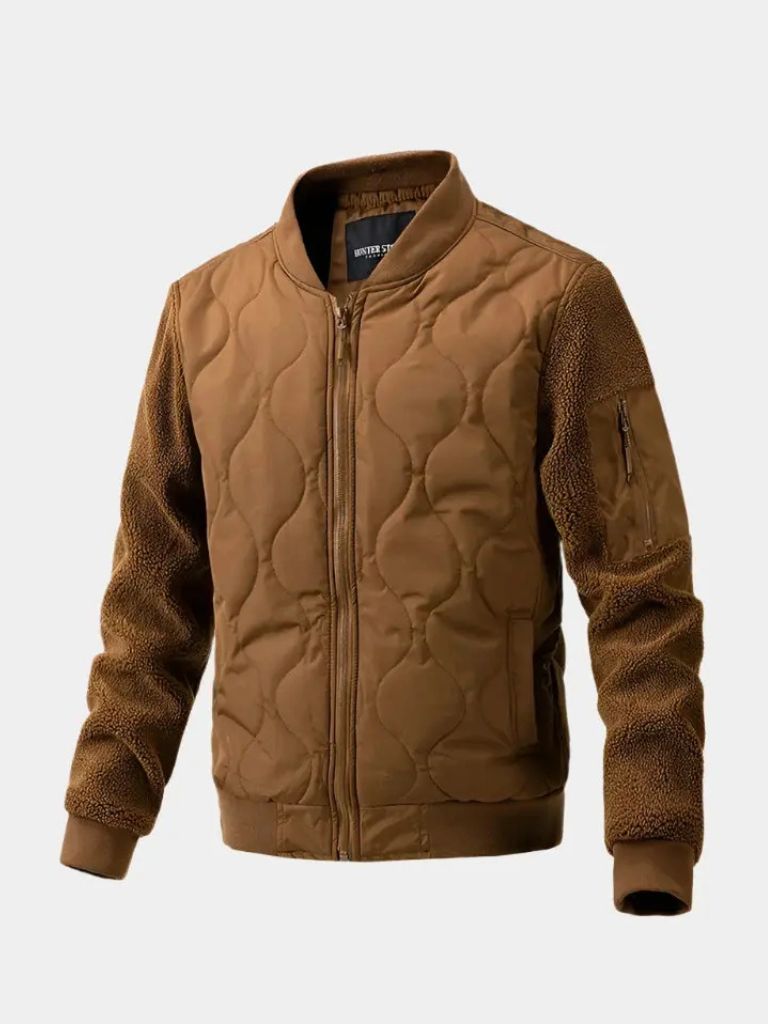 Bomber Matelassé Manches Sherpa