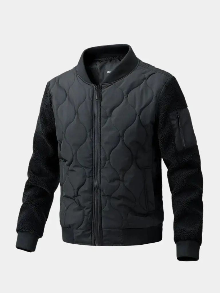 Bomber Matelassé Manches Sherpa