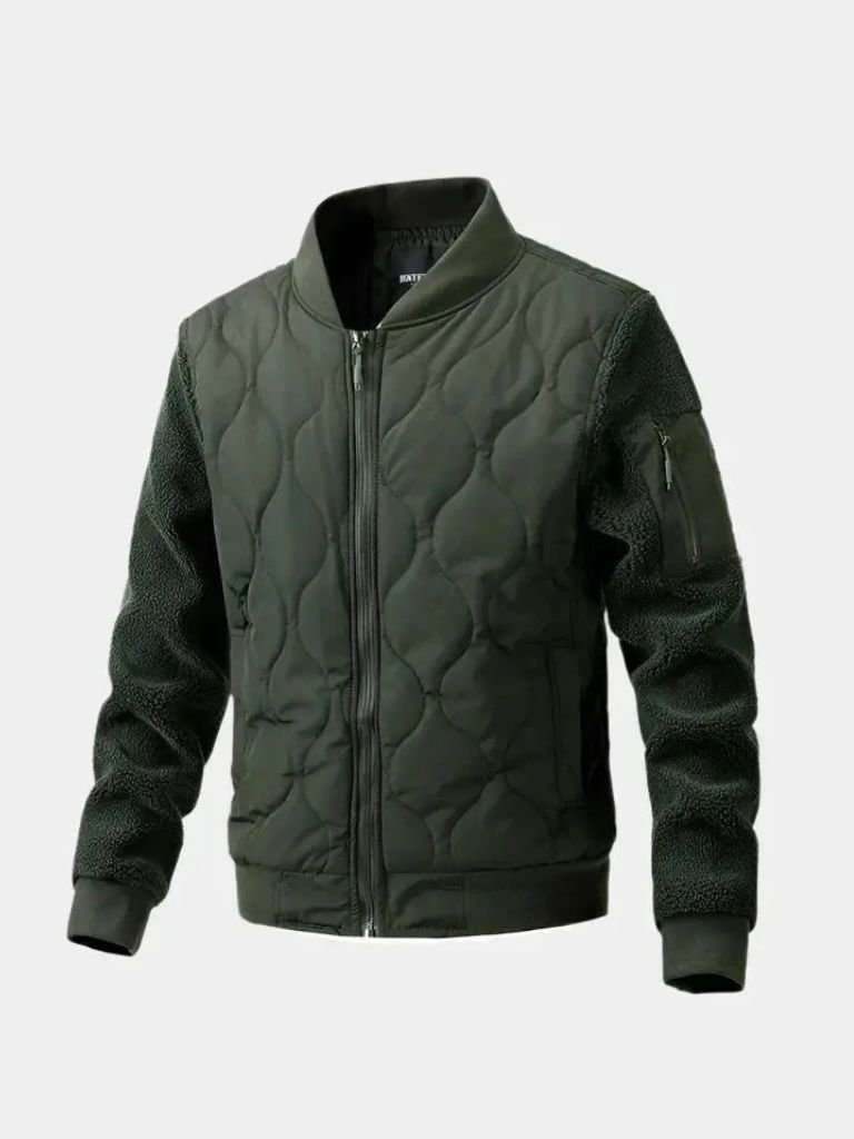 Bomber Matelassé Manches Sherpa