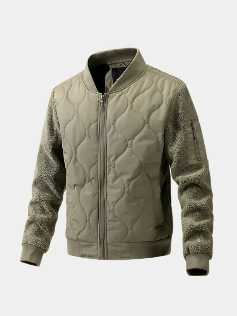 Bomber Matelassé Manches Sherpa