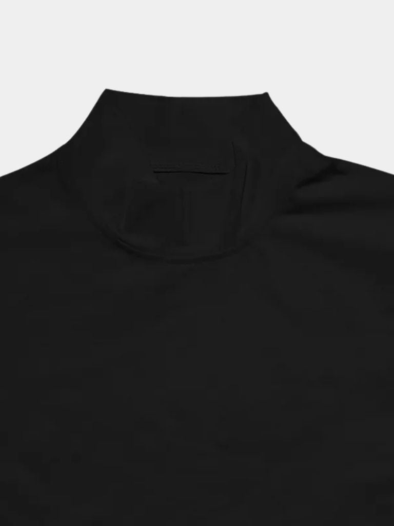 T-shirt col roulé casual uni
