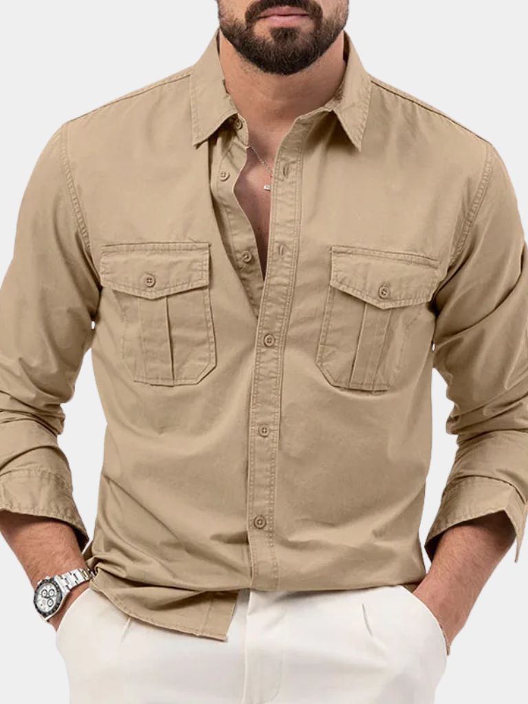 Chemise vintage à manches longues