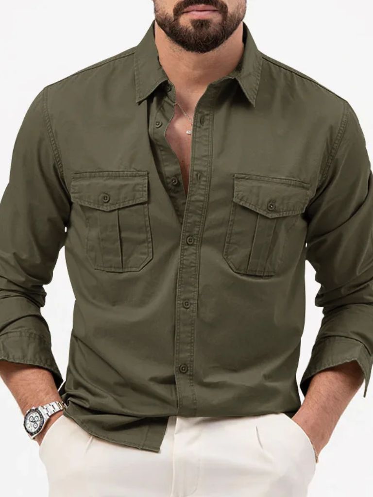 Chemise vintage à manches longues