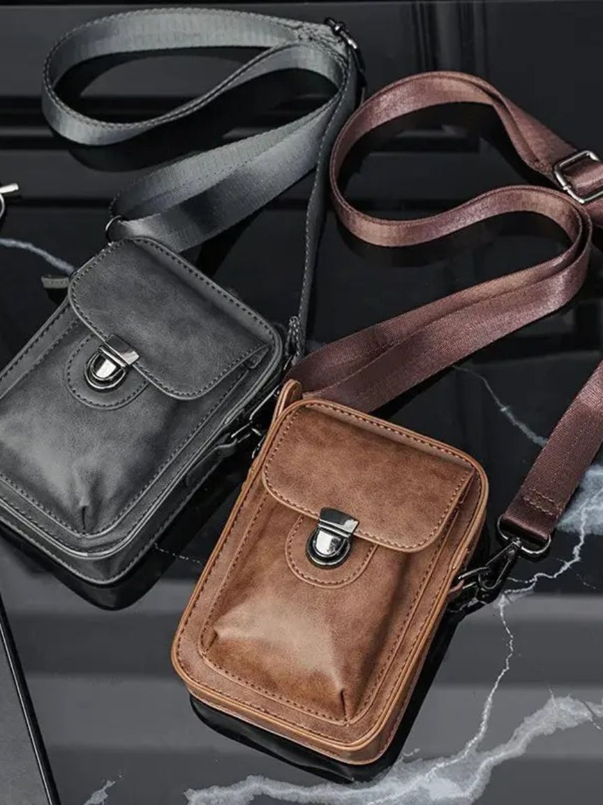 Mini sacoche vintage en cuir bandoulière