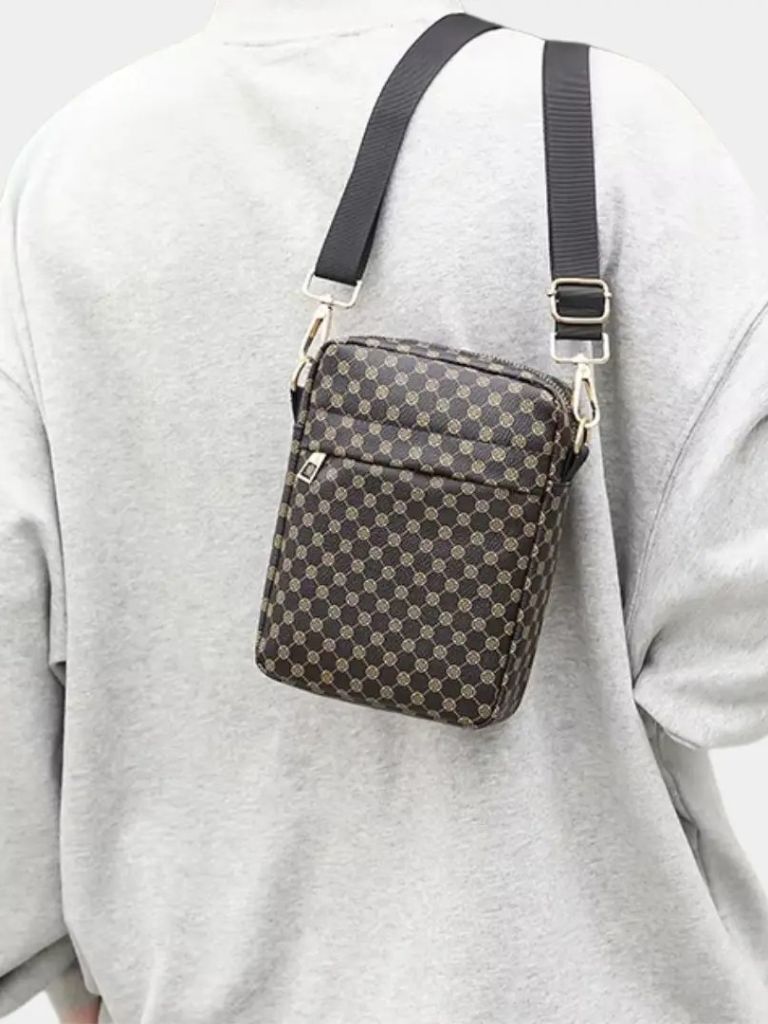 Mini sacoche vintage à motif