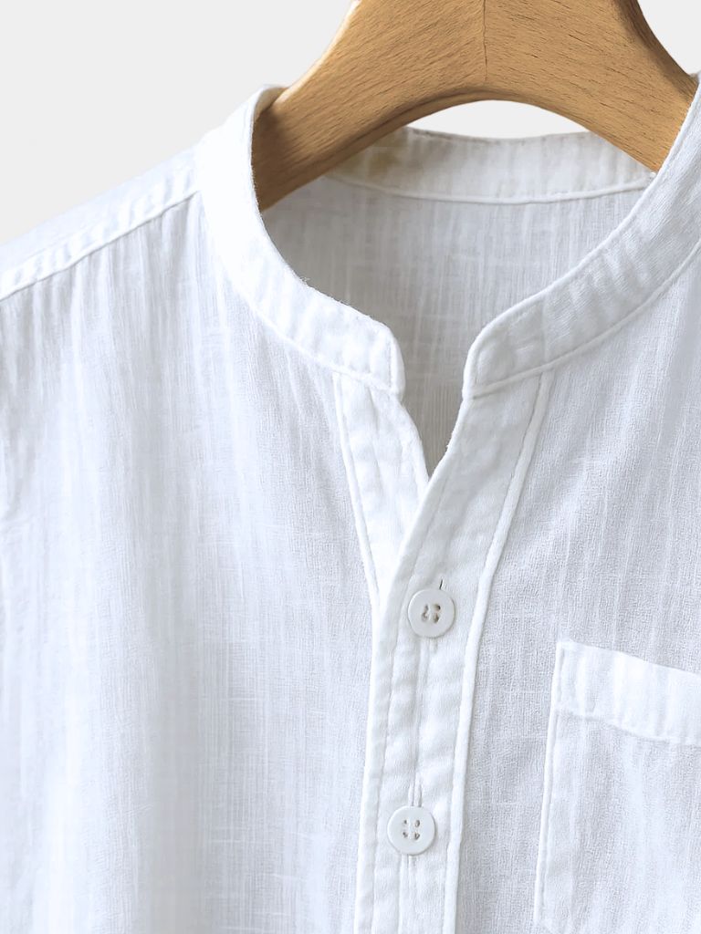 T-shirt en lin blanc Wellspring